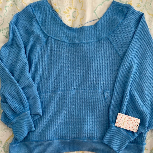 🚨SOLD🚨 NWT Free Peole Westend Blue Thermal - Picture 4 of 7